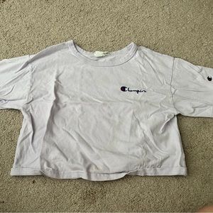 Champion brand crop top, lavender purple, size s